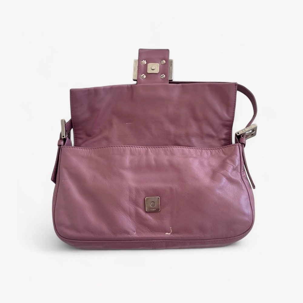 Fendi Mauve Leather Shoulder Baguette Bag - Picture 4 of 12